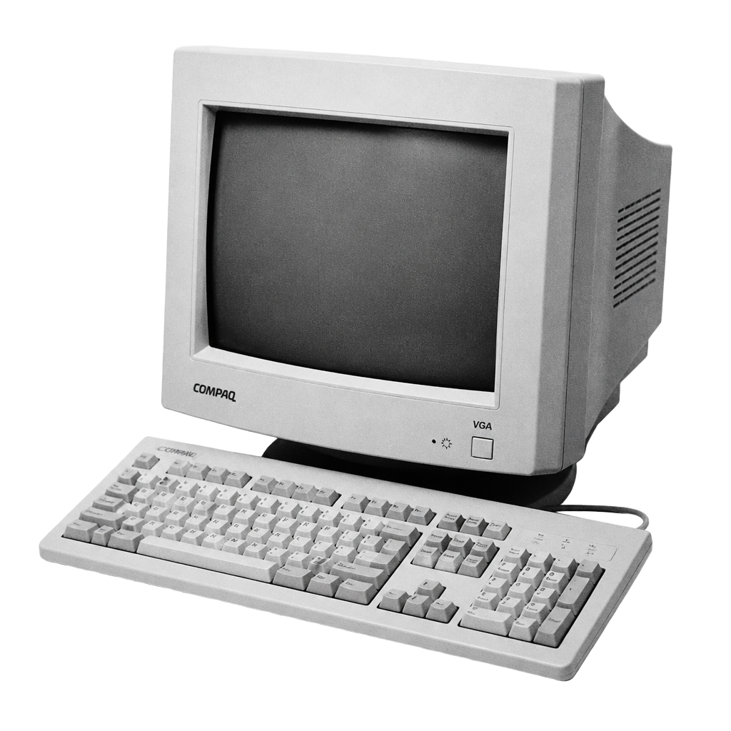 Monitor CRT com a chamada do evento